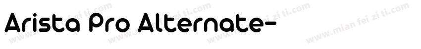 Arista Pro Alternate字体转换